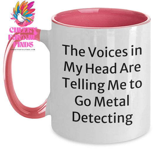 Funny Metal Detecting Gifts from Men to Metal Detecting Friends, Metal Detecting Two Tone Coffee Mugs for Mother's Day Unique Gifts, Inspirational Quote - Main
