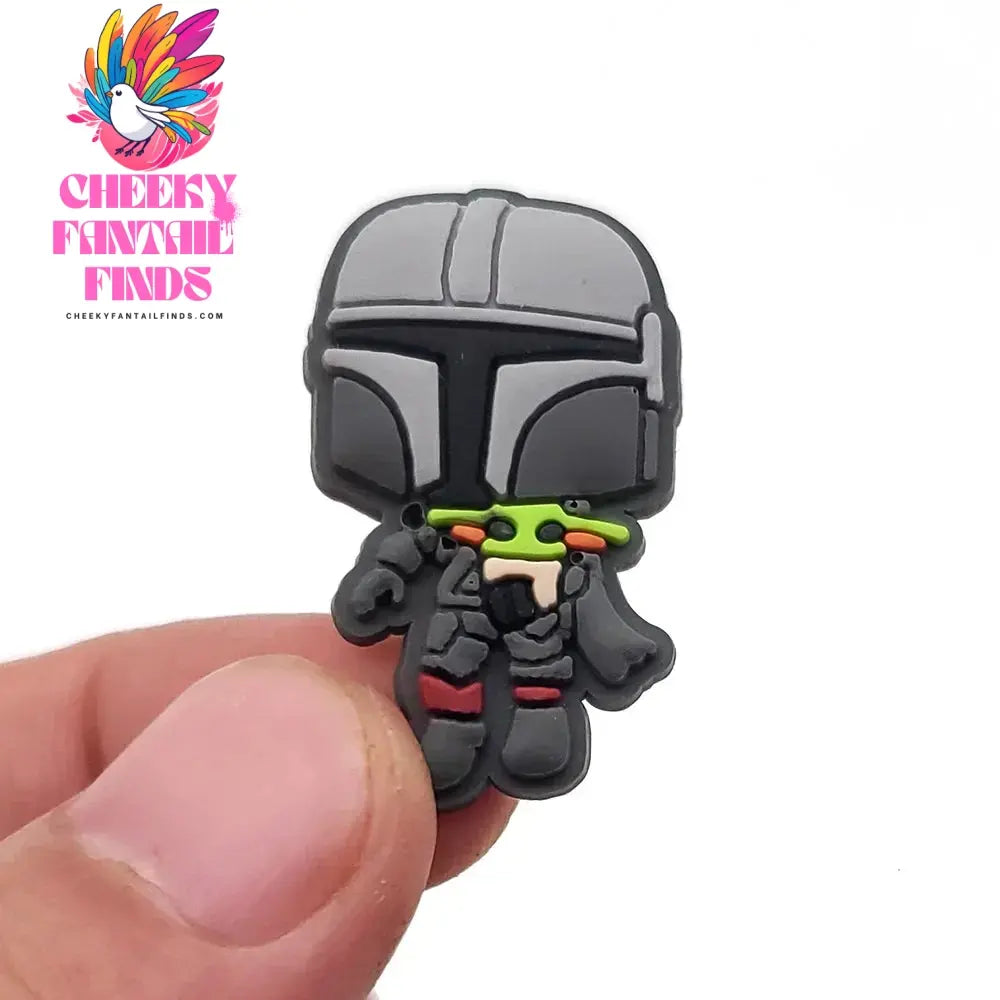 Funny Movies 1pcs Shoes Charms Decoration Accessories Cute Shoe Sandals Button Yoda Charms for Kids Women Party Gifts Set Cheeky Fantail Finds