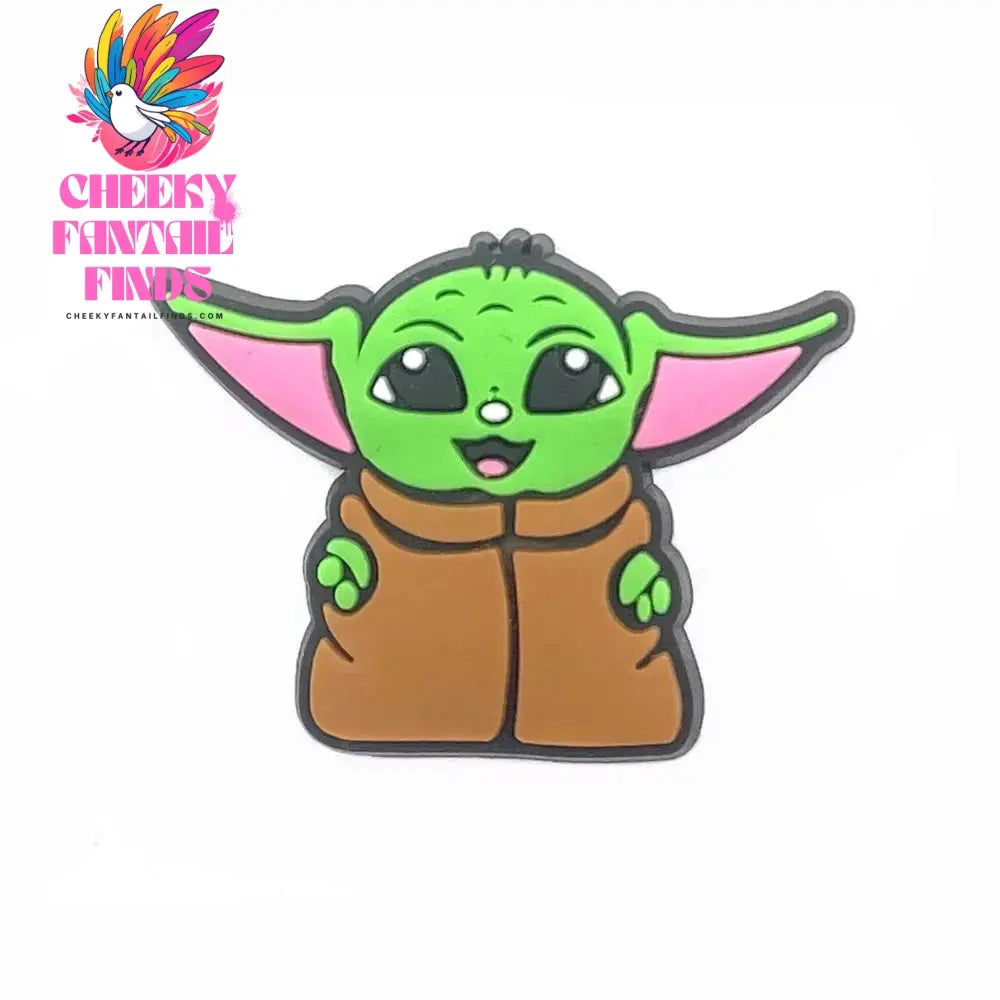 Funny Movies 1pcs Shoes Charms Decoration Accessories Cute Shoe Sandals Button Yoda Charms for Kids Women Party Gifts Set Cheeky Fantail Finds