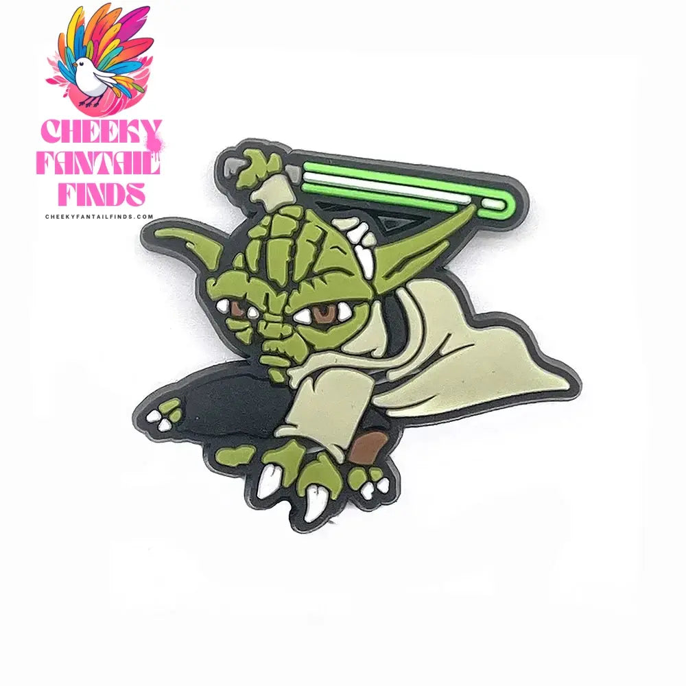 Funny Movies 1pcs Shoes Charms Decoration Accessories Cute Shoe Sandals Button Yoda Charms for Kids Women Party Gifts Set Cheeky Fantail Finds