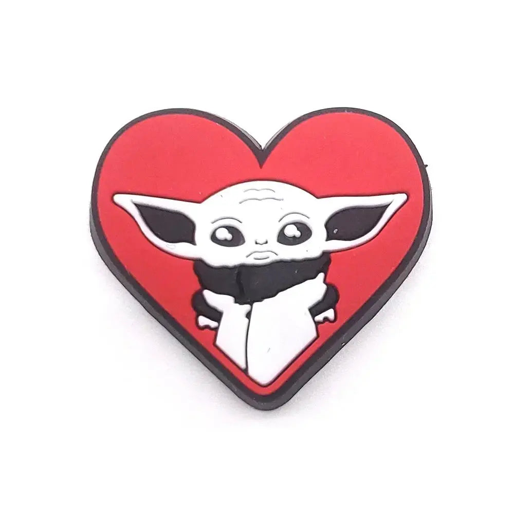 Funny Movies 1pcs Shoes Charms Decoration Accessories Cute Shoe Sandals Button Yoda Charms for Kids Women Party Gifts Set Cheeky Fantail Finds