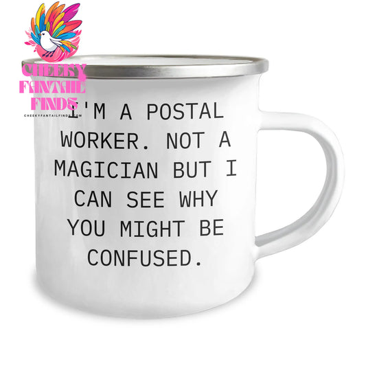 Funny Postal Worker Gifts from Men to Fathers Day Unique Gifts for Camping Mug Enthusiasts - Image 2