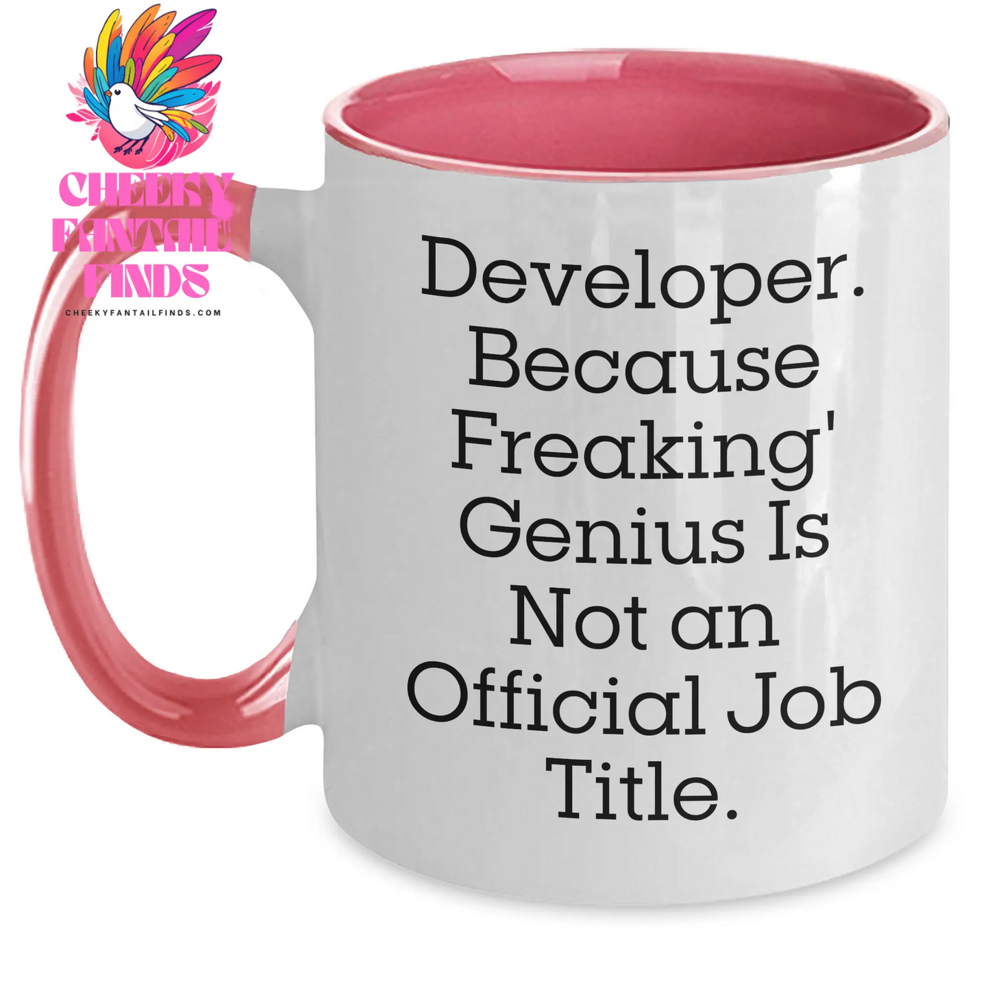 Funny Quote Developer Gifts from Family, Two Tone Coffee Mugs for Men, Father's Day Unique Presents - Main