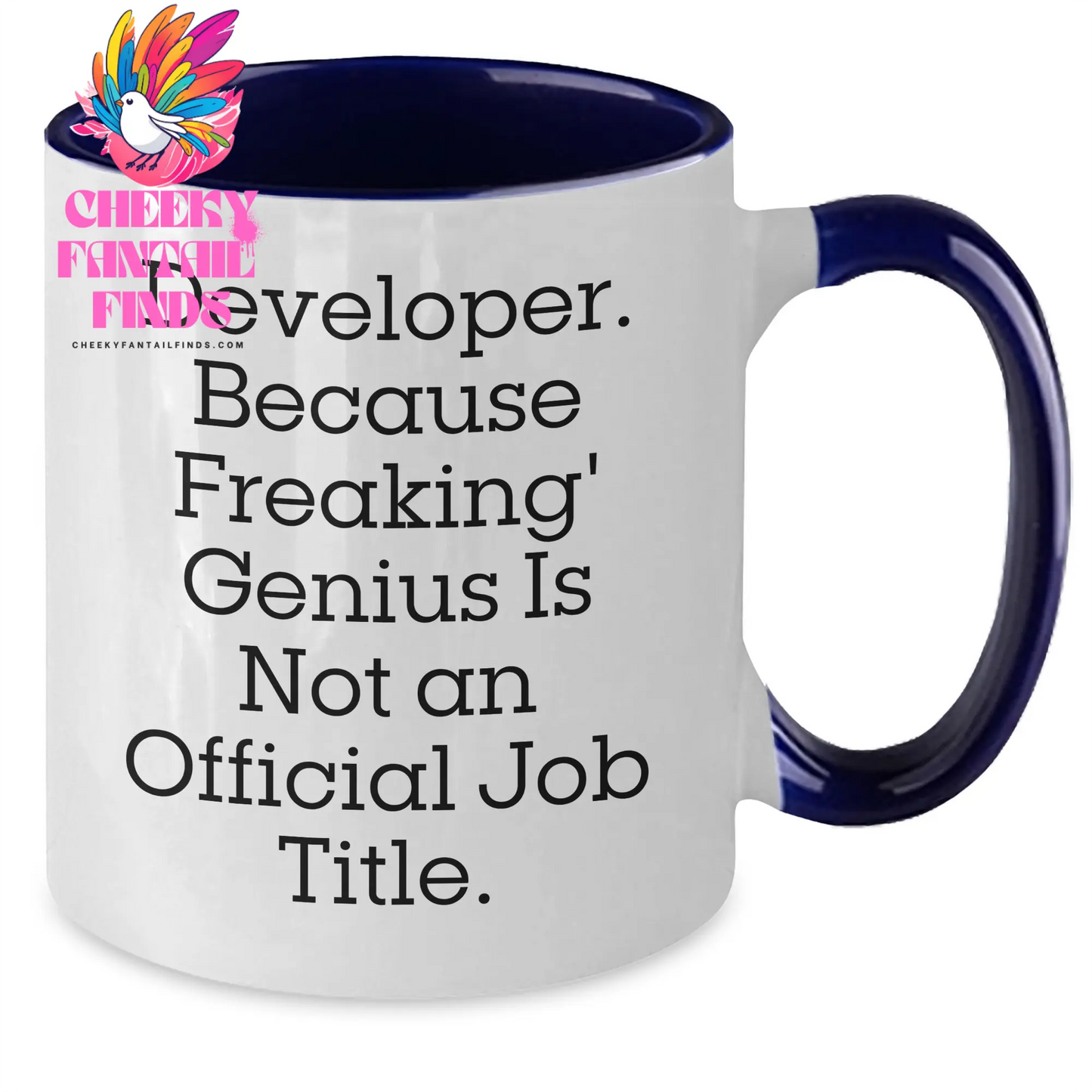 Funny Quote Developer Gifts from Family, Two Tone Coffee Mugs for Men, Father's Day Unique Presents - Additional