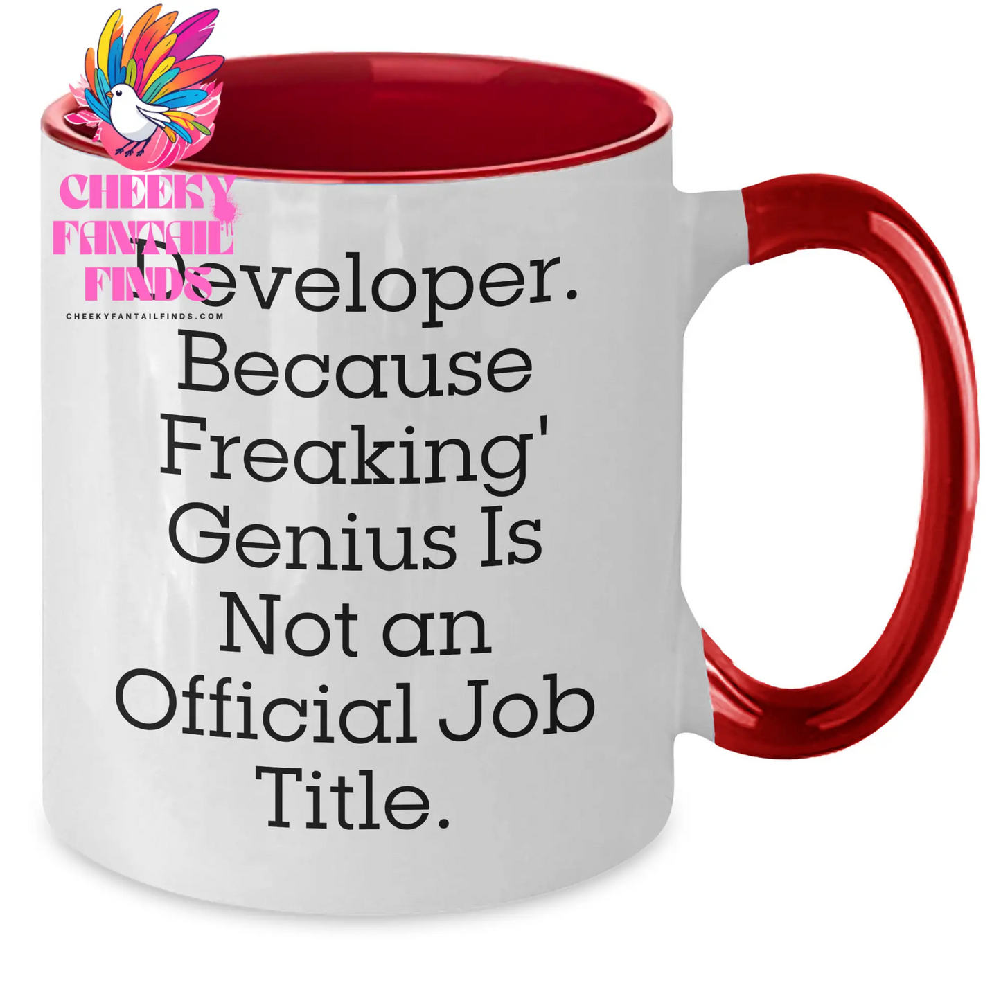 Funny Quote Developer Gifts from Family, Two Tone Coffee Mugs for Men, Father's Day Unique Presents - Additional