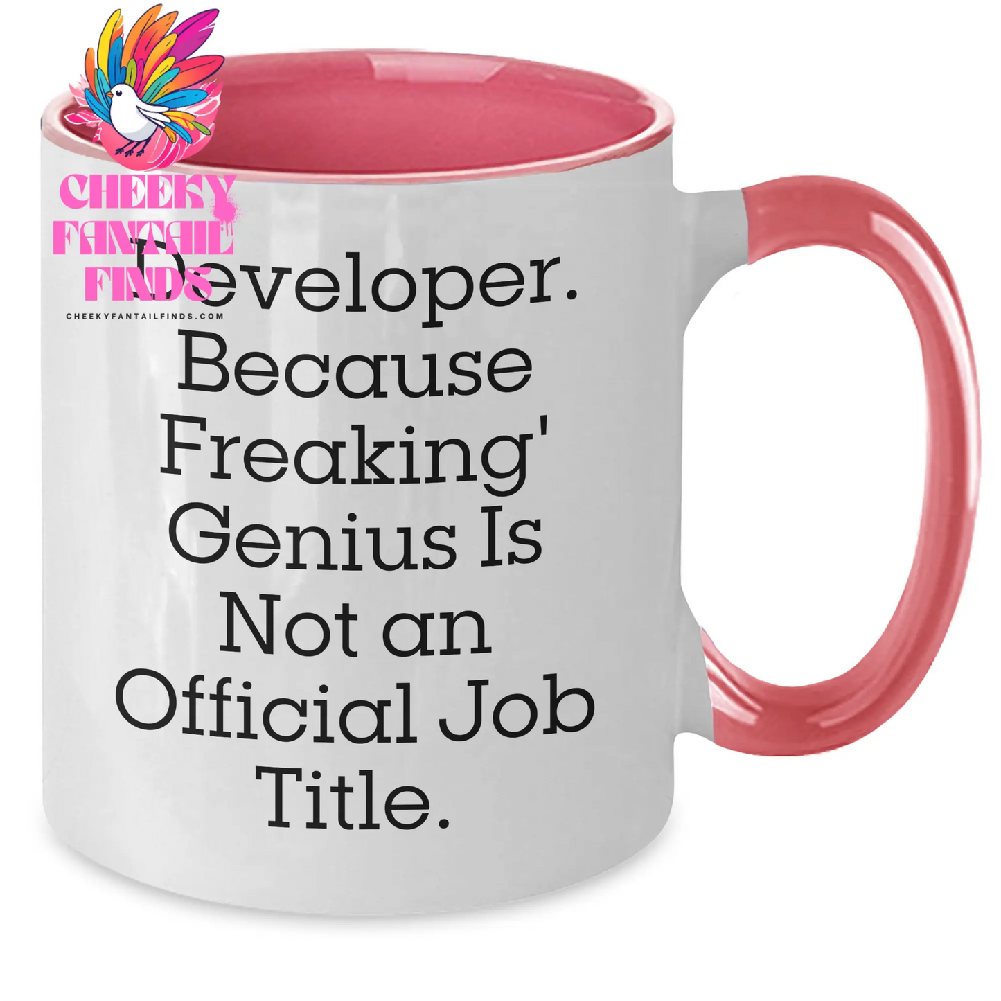 Funny Quote Developer Gifts from Family, Two Tone Coffee Mugs for Men, Father's Day Unique Presents - Additional