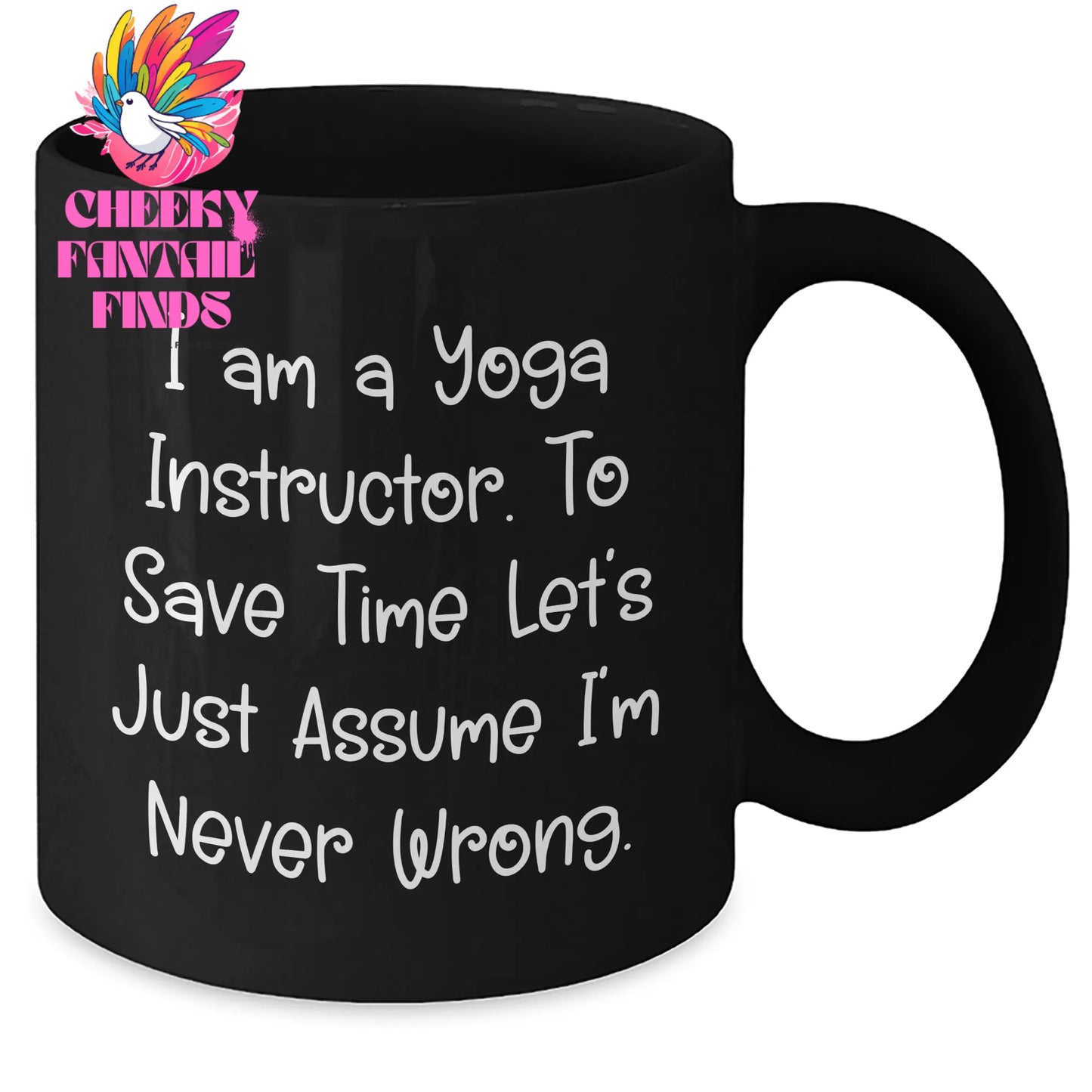 Funny Yoga Instructor Gifts from Men to Women - Black Coffee Mug for Yoga Enthusiasts and Mother's Day Unique Gifts - Additional