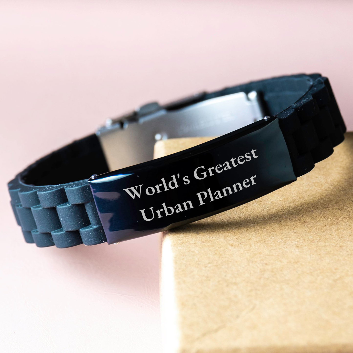 World's Greatest Urban Planner, Funny Quote, Glide lock Clasp Bracelet, Unique Gifts for Urban Planner, Gifts from Men, Father's Day Unique Gifts - Image 3