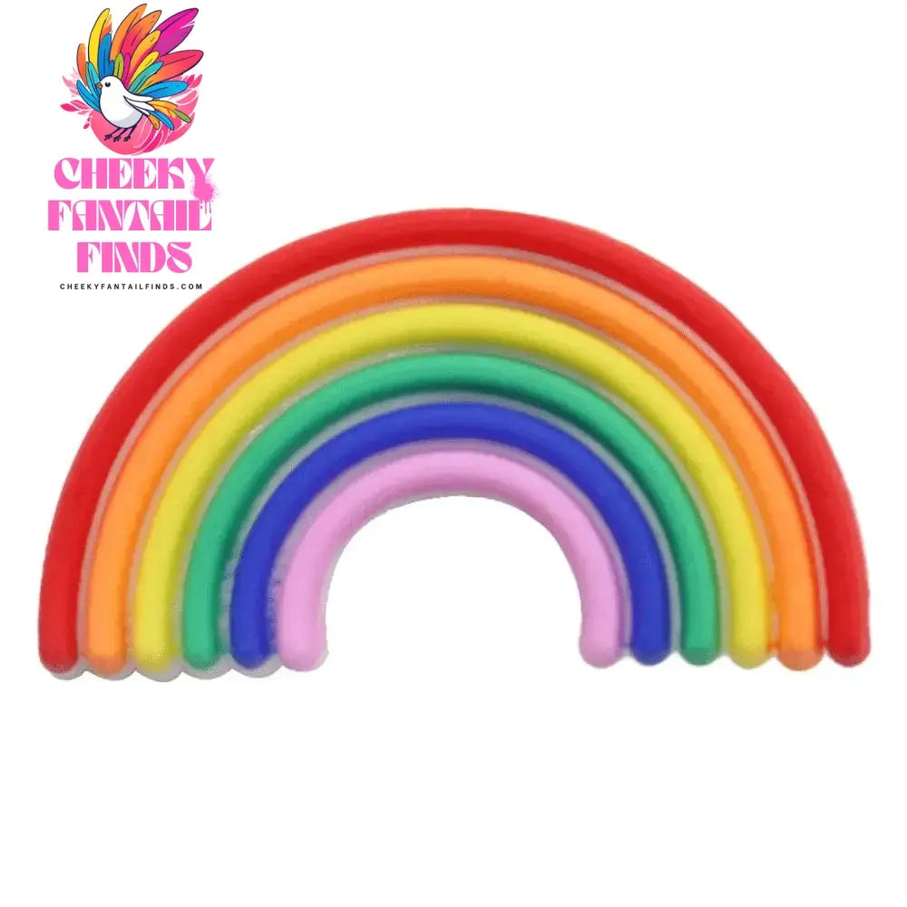 Good Quality 1pcs PVC Shoe Charms Colorful Beautiful Rainbow White Clouds Accessories DIY Shoe Ornament Fit Wristband Hot Gift - Cheeky Fantail Finds