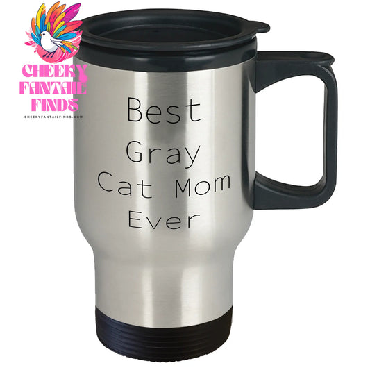 Gray Cat Mom Gray Cat Mom Ever Gray Cat Gifts for Dad Father's Day Unique Gifts from Grandma to Daughter Gray Cat Enthusiast - Image 2