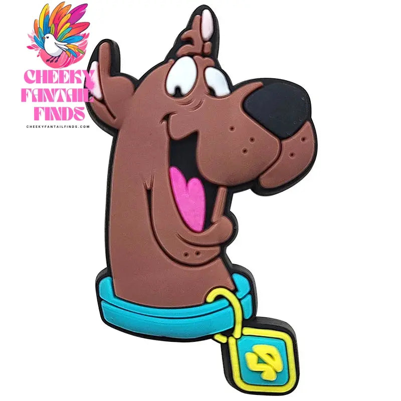 HOT Sale 1pcs Classic Scoob Cartoon Movie series Shoe Charms Accessories Decorations PVC Buckle for Kids Party Xmas Gifts Cheeky Fantail Finds