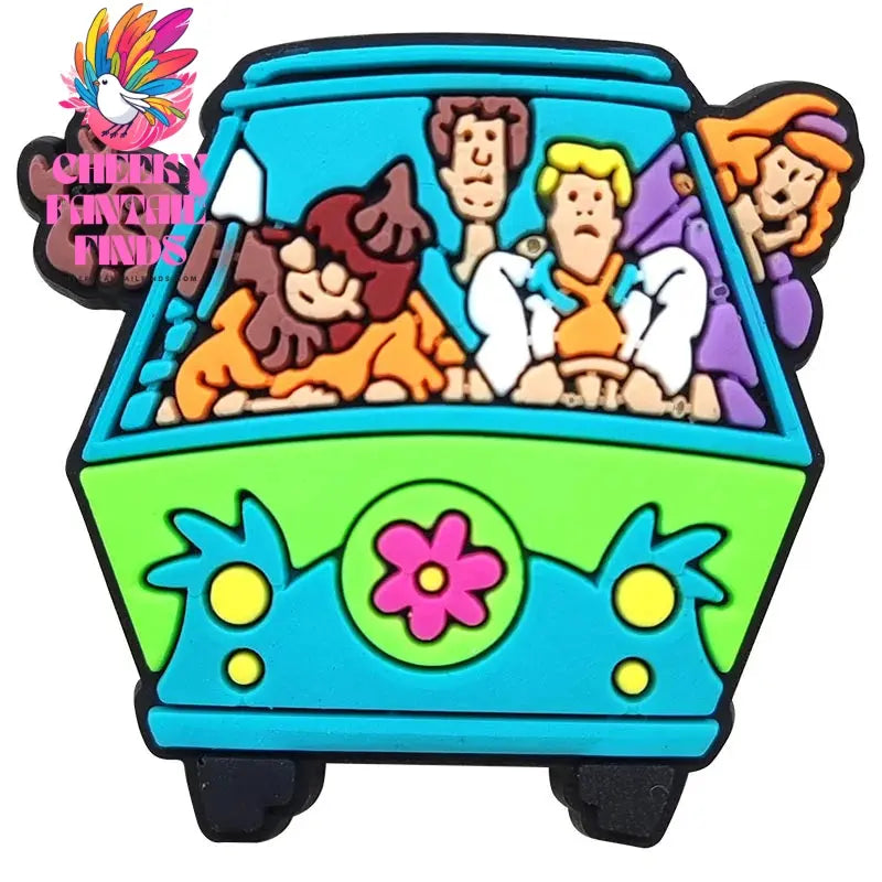 HOT Sale 1pcs Classic Scoob Cartoon Movie series Shoe Charms Accessories Decorations PVC Buckle for Kids Party Xmas Gifts Cheeky Fantail Finds
