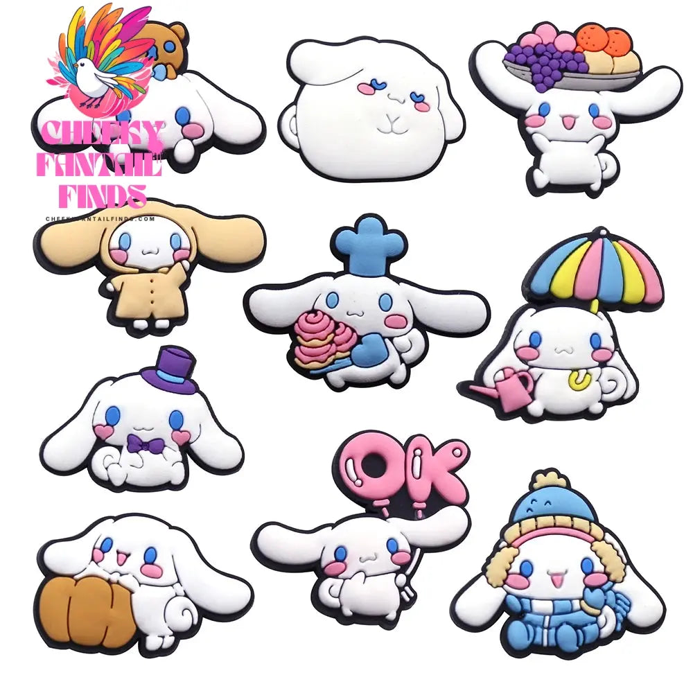 Hellokitty Kuromi Cinnamoroll Shoe Charms PVC Shoe Accessories Decoration Buckle For Clog Sandal Kids X-mas Gifts - Cheeky Fantail Finds