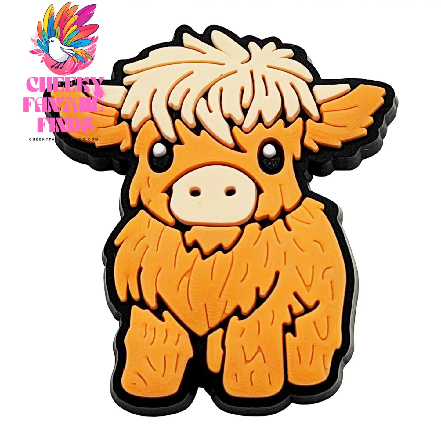 Highland Cow Shoe Charm for Cute Sandals DIY Lovely Animal Shoe Decorations Accessories Slides Sandals Clogs Kids Gifts Cheeky Fantail Finds