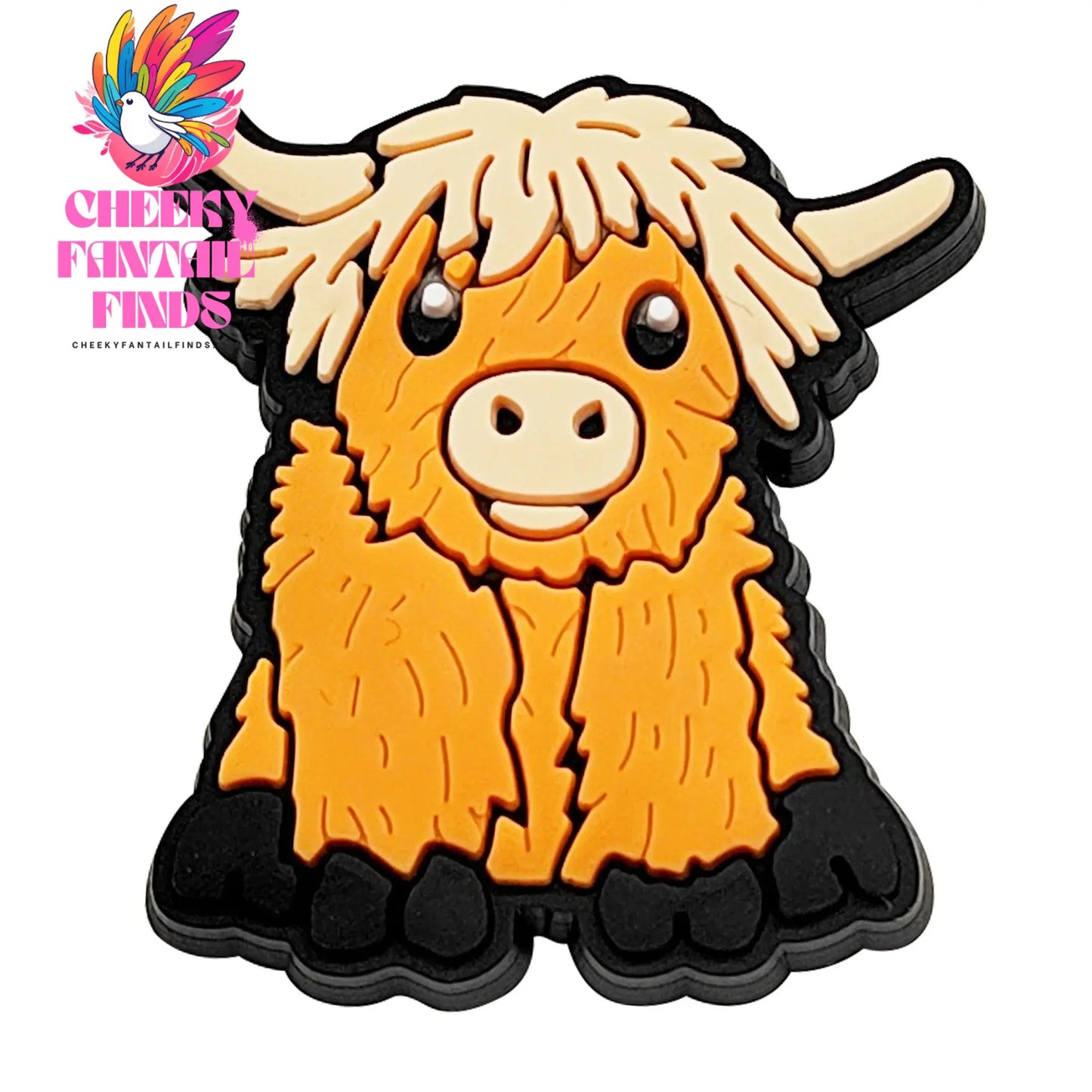 Highland Cow Shoe Charm for Cute Sandals DIY Lovely Animal Shoe Decorations Accessories Slides Sandals Clogs Kids Gifts Cheeky Fantail Finds