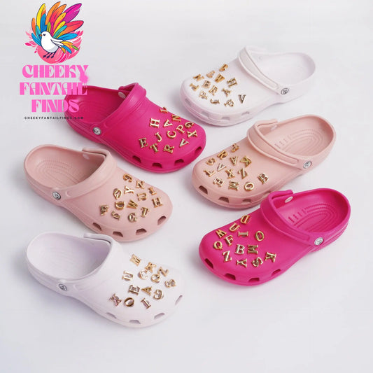 Hole Shoe Accessories Detachable Letter Material Bag Set Cheeky Fantail Finds