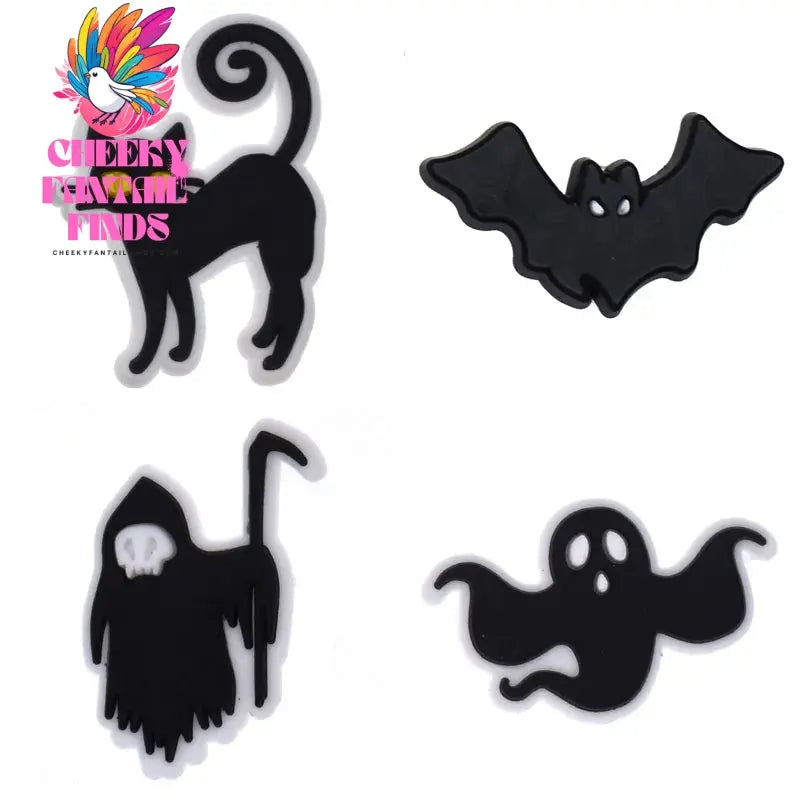Horror Halloween Shoe Charms for Shoes Accessories Clogs Pins Women Badges Boy Girls Jeans Kids Decorations Shoes Accessories Cheeky Fantail Finds