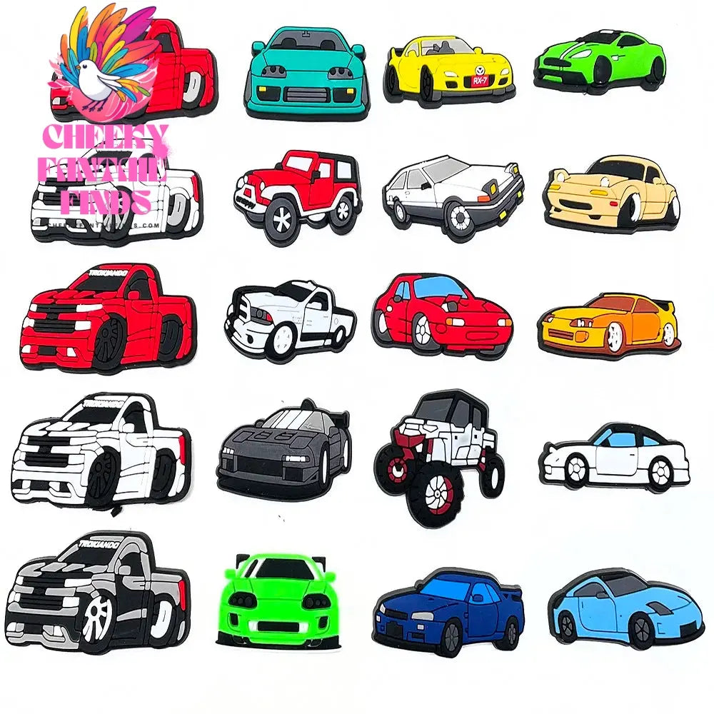 Hot 25 Set Cute Cartoon Shoe Charms for Clogs Sandals Decoration Slippers Accessories for Children Girls Party Gifts Cheeky Fantail Finds