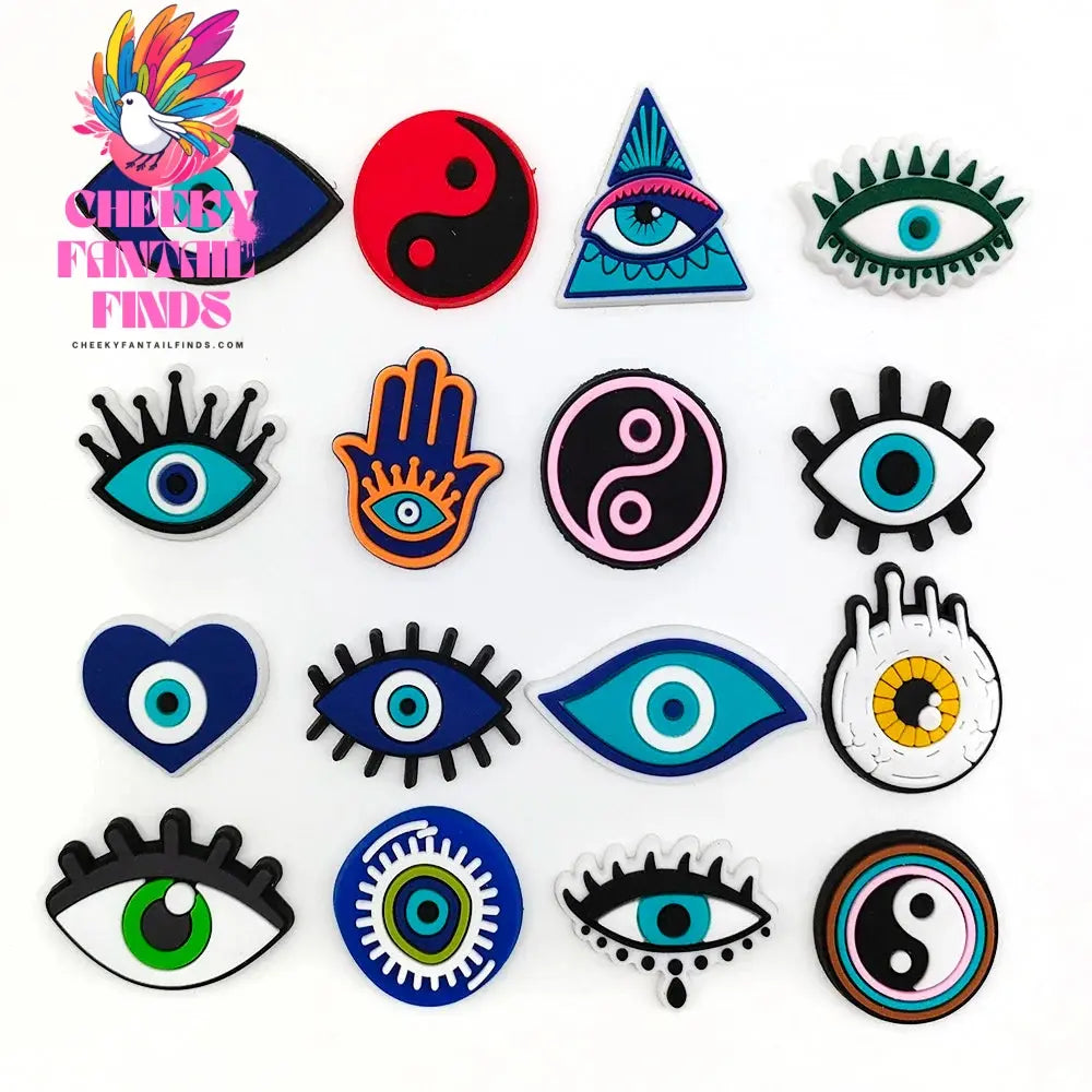 Hot 25 Set Cute Cartoon Shoe Charms for Clogs Sandals Decoration Slippers Accessories for Children Girls Party Gifts Cheeky Fantail Finds