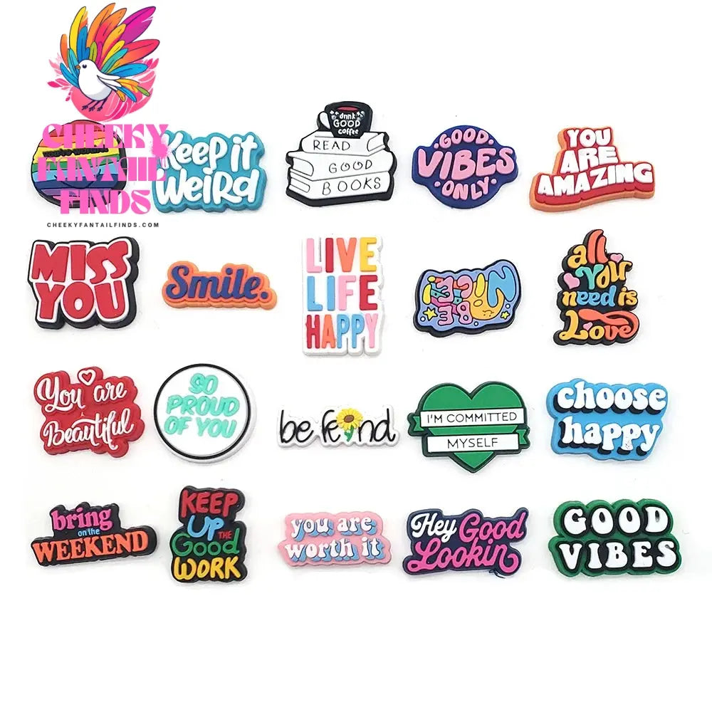 Hot 25 Set Cute Cartoon Shoe Charms for Clogs Sandals Decoration Slippers Accessories for Children Girls Party Gifts Cheeky Fantail Finds