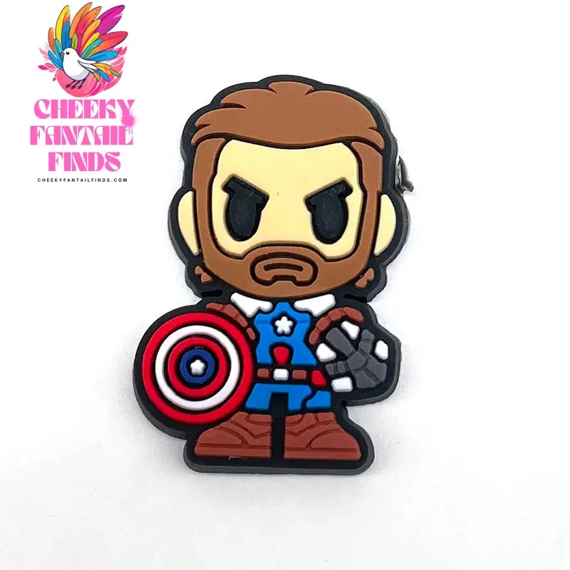 Hot Disney 1PCS Funny Cartoon Marvel Characters DlY Shoe Charms PVC Cool Hero Accessories Decorate Kid Boy Girl X-mas Party Gift Cheeky Fantail Finds