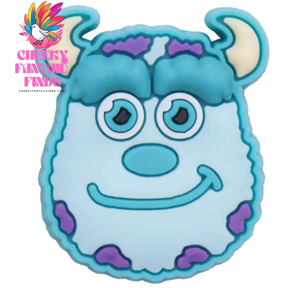 Hot Sale 1-16pcs Cartoon Monsters Inc. University James P Shoe Charms PVC Garden Shoes Buckles Decoration Fit Kids Gift Cheeky Fantail Finds
