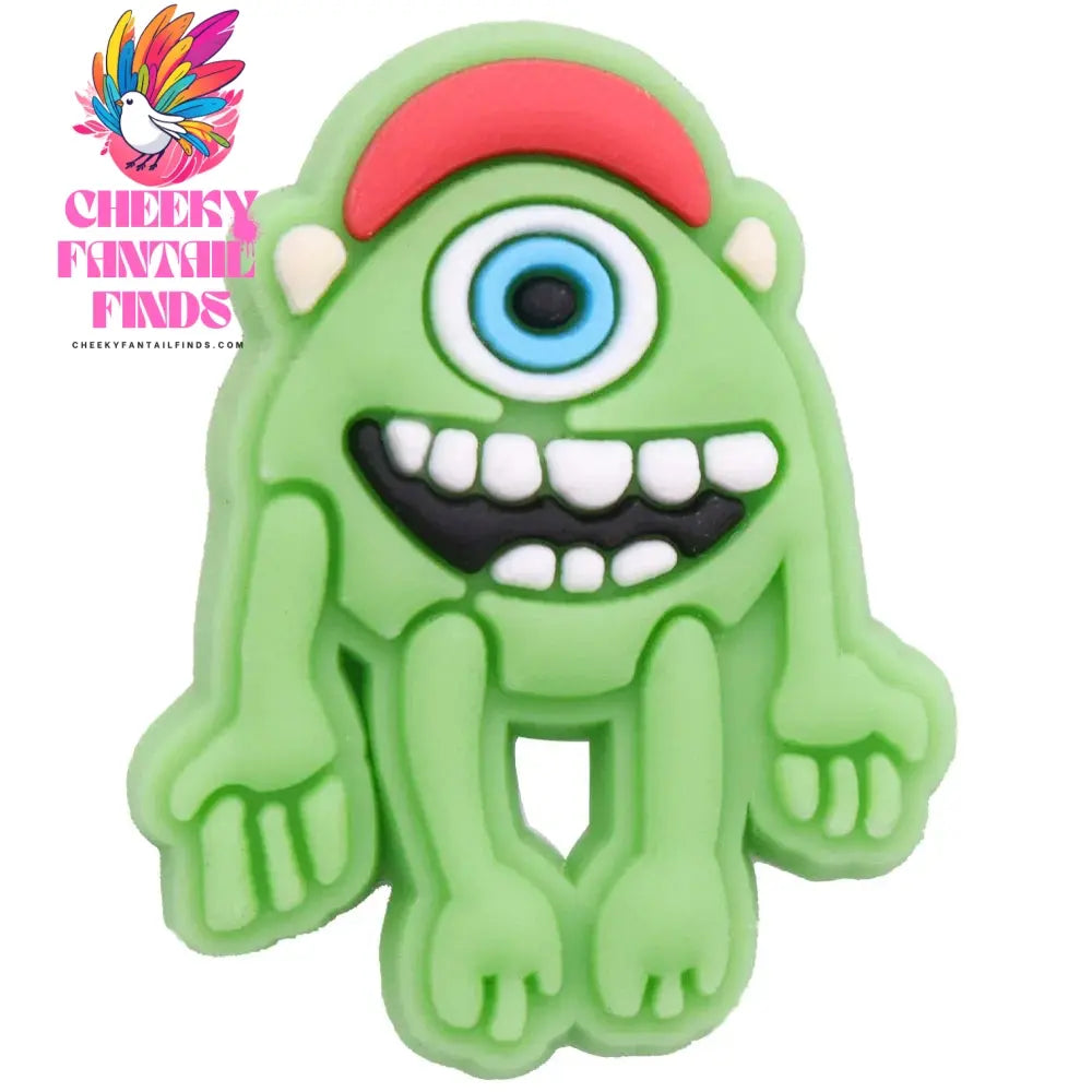 Hot Sale 1-16pcs Cartoon Monsters Inc. University James P Shoe Charms PVC Garden Shoes Buckles Decoration Fit Kids Gift Cheeky Fantail Finds