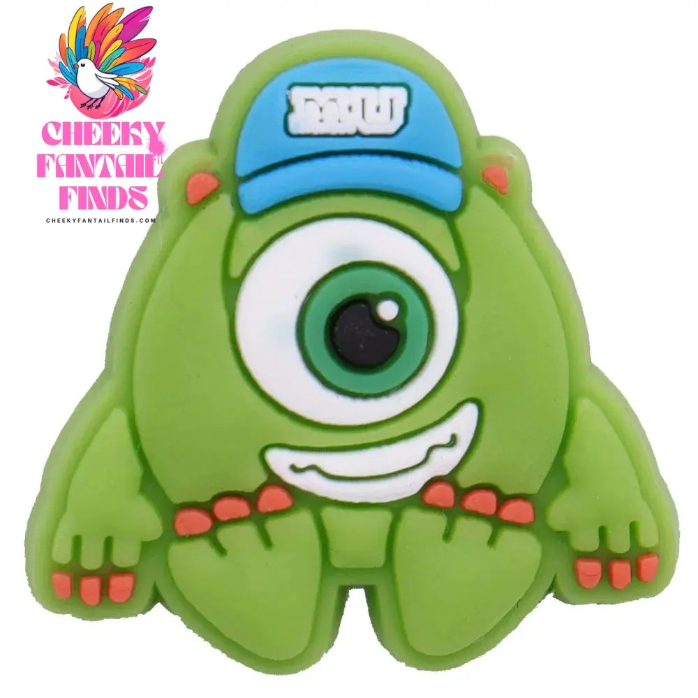 Hot Sale 1-16pcs Cartoon Monsters Inc. University James P Shoe Charms PVC Garden Shoes Buckles Decoration Fit Kids Gift Cheeky Fantail Finds