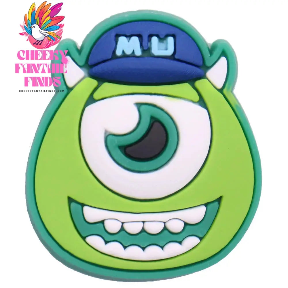 Hot Sale 1-16pcs Cartoon Monsters Inc. University James P Shoe Charms PVC Garden Shoes Buckles Decoration Fit Kids Gift Cheeky Fantail Finds