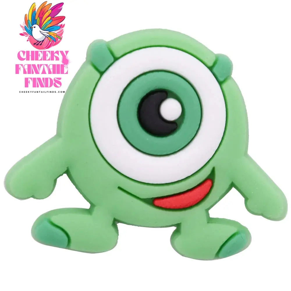 Hot Sale 1-16pcs Cartoon Monsters Inc. University James P Shoe Charms PVC Garden Shoes Buckles Decoration Fit Kids Gift Cheeky Fantail Finds