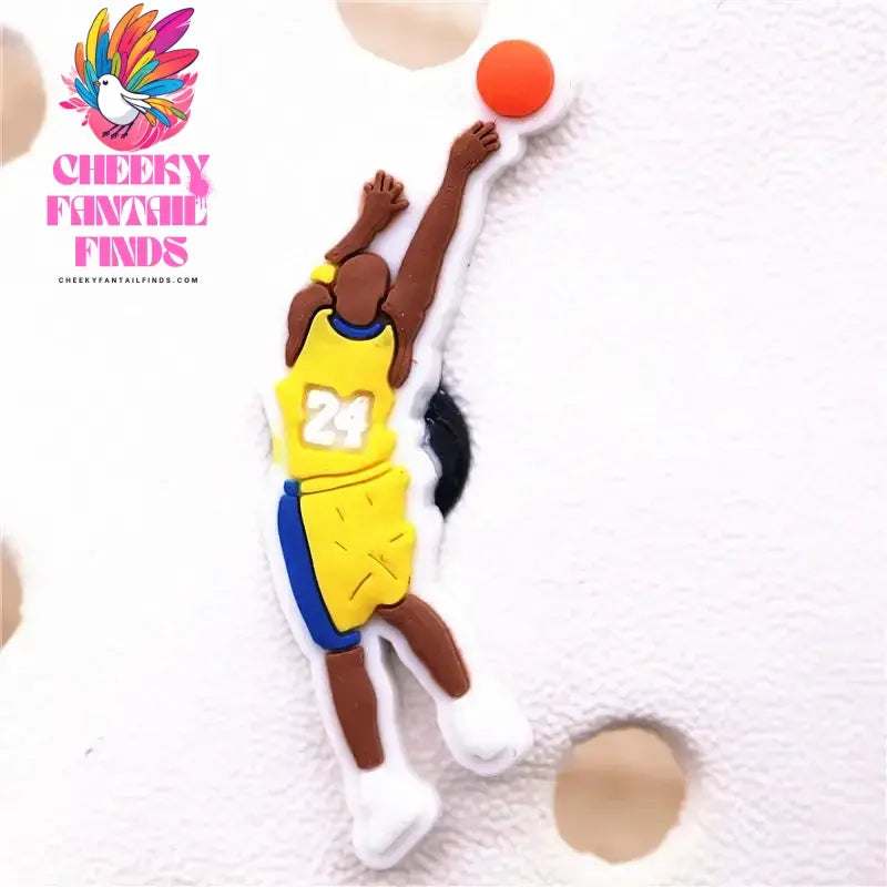Hot Sale 1pcs Sports Basketball Allstar Shoe ball Charms PVC for James BROOKLYN Slippers Accessories Clogs Decorations Kid's Gifts Cheeky Fantail Finds
