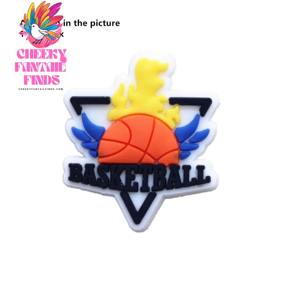 Hot Sale 1pcs Sports Basketball Allstar Shoe ball Charms PVC for James BROOKLYN Slippers Accessories Clogs Decorations Kid's Gifts Cheeky Fantail Finds
