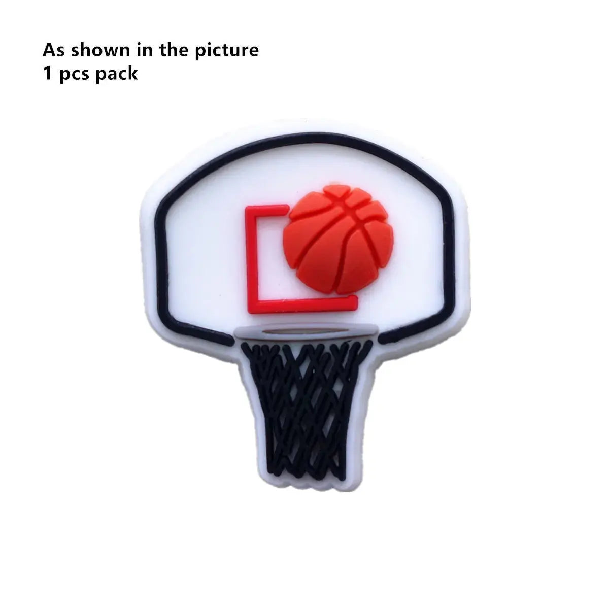 Hot Sale 1pcs Sports Basketball Allstar Shoe ball Charms PVC for James BROOKLYN Slippers Accessories Clogs Decorations Kid's Gifts Cheeky Fantail Finds