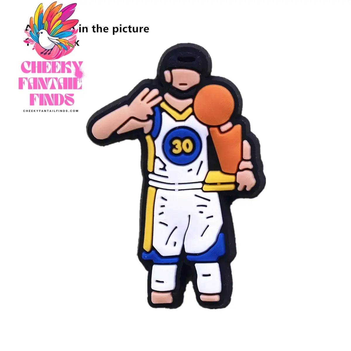 Hot Sale 1pcs Sports Basketball Allstar Shoe ball Charms PVC for James BROOKLYN Slippers Accessories Clogs Decorations Kid's Gifts Cheeky Fantail Finds