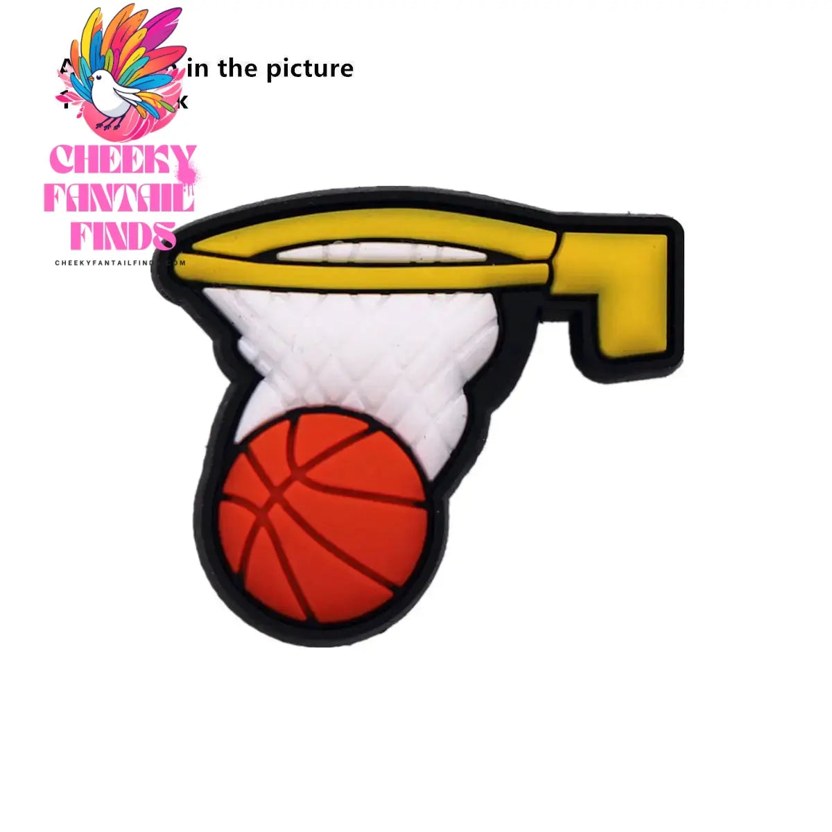 Hot Sale 1pcs Sports Basketball Allstar Shoe ball Charms PVC for James BROOKLYN Slippers Accessories Clogs Decorations Kid's Gifts Cheeky Fantail Finds