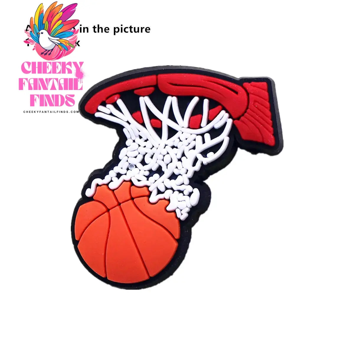 Hot Sale 1pcs Sports Basketball Allstar Shoe ball Charms PVC for James BROOKLYN Slippers Accessories Clogs Decorations Kid's Gifts Cheeky Fantail Finds