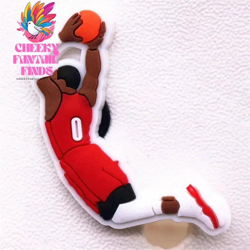 Hot Sale 1pcs Sports Basketball Allstar Shoe ball Charms PVC for James BROOKLYN Slippers Accessories Clogs Decorations Kid's Gifts Cheeky Fantail Finds