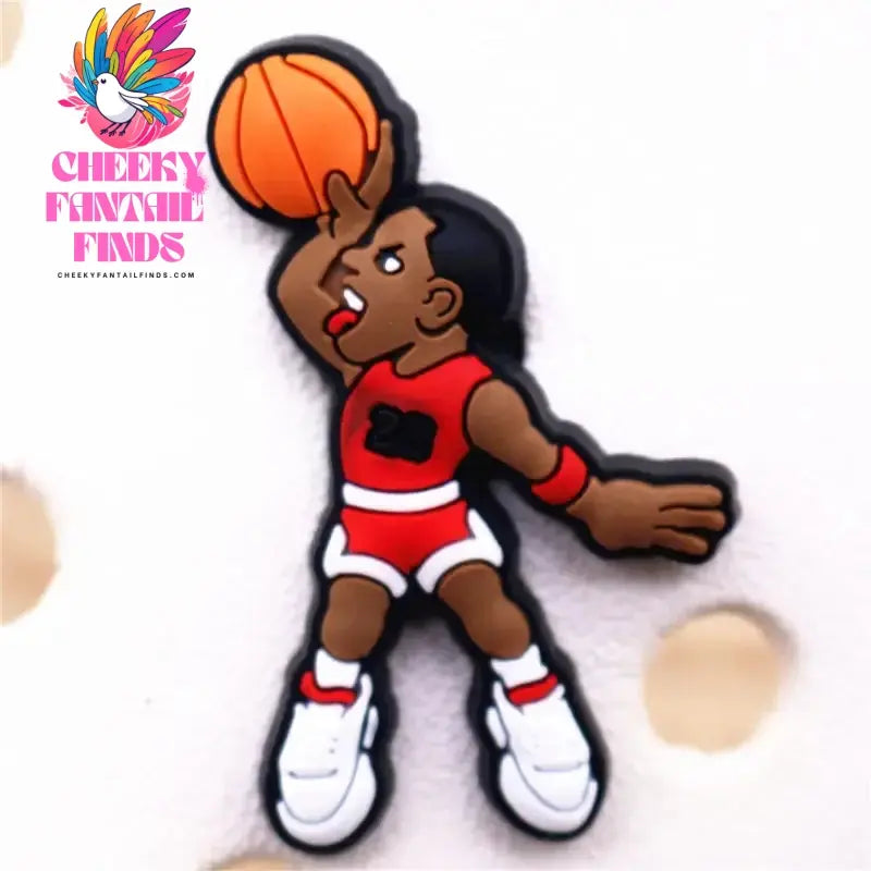 Hot Sale 1pcs Sports Basketball Allstar Shoe ball Charms PVC for James BROOKLYN Slippers Accessories Clogs Decorations Kid's Gifts Cheeky Fantail Finds