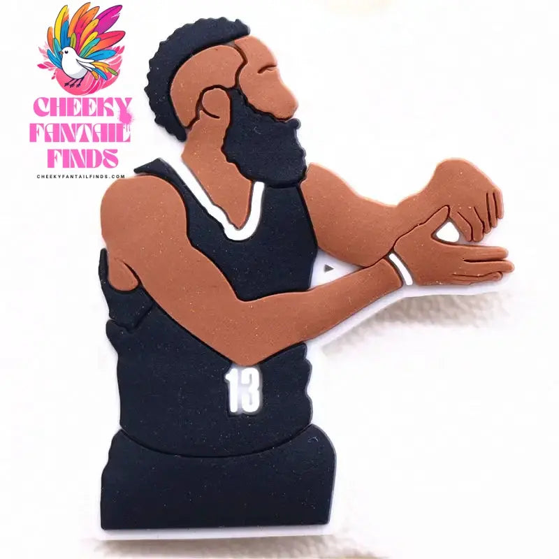 Hot Sale 1pcs Sports Basketball Allstar Shoe ball Charms PVC for James BROOKLYN Slippers Accessories Clogs Decorations Kid's Gifts Cheeky Fantail Finds