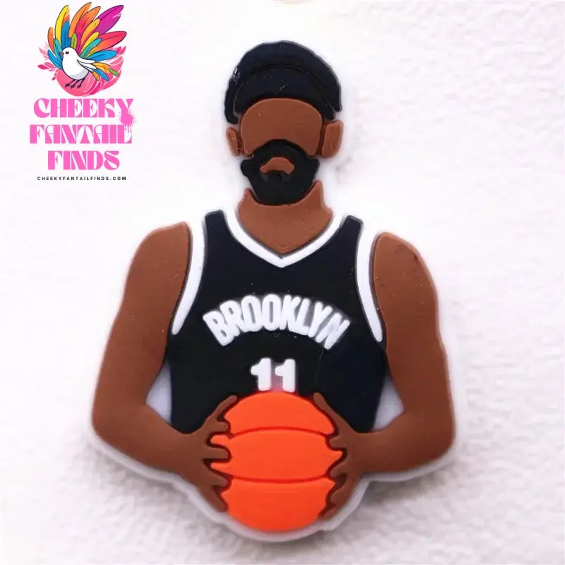 Hot Sale 1pcs Sports Basketball Allstar Shoe ball Charms PVC for James BROOKLYN Slippers Accessories Clogs Decorations Kid's Gifts Cheeky Fantail Finds