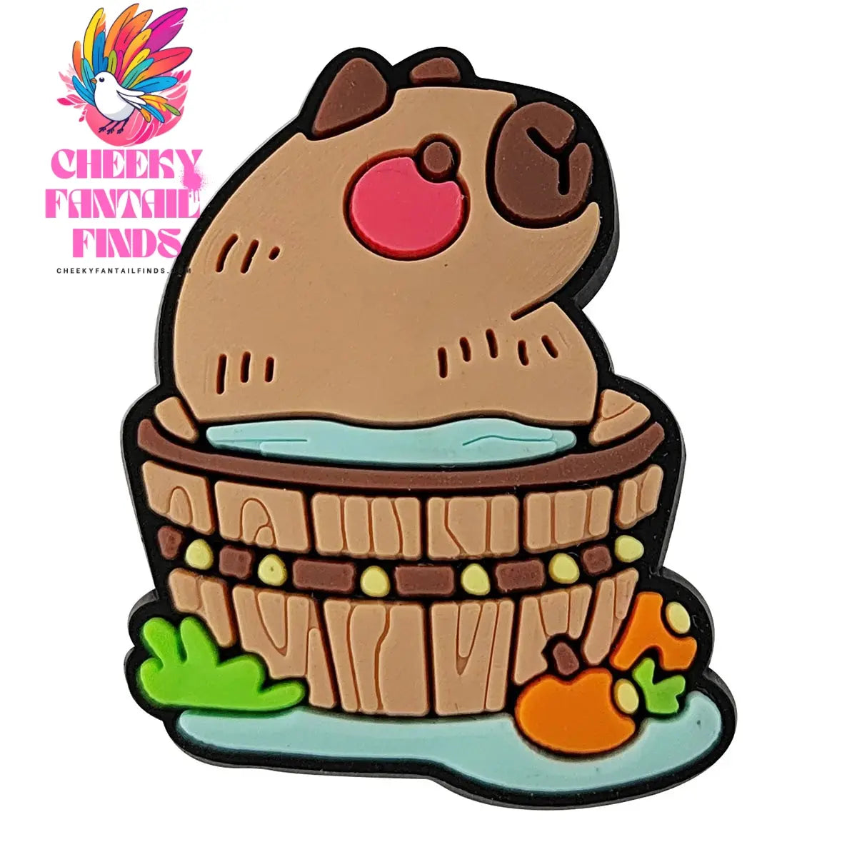 Hot Sale PVC Cute Capybara Shoe Charms for Shoe Accessories Pin DIY Clogs Decorate Kids Adult Party Gifts Cheeky Fantail Finds