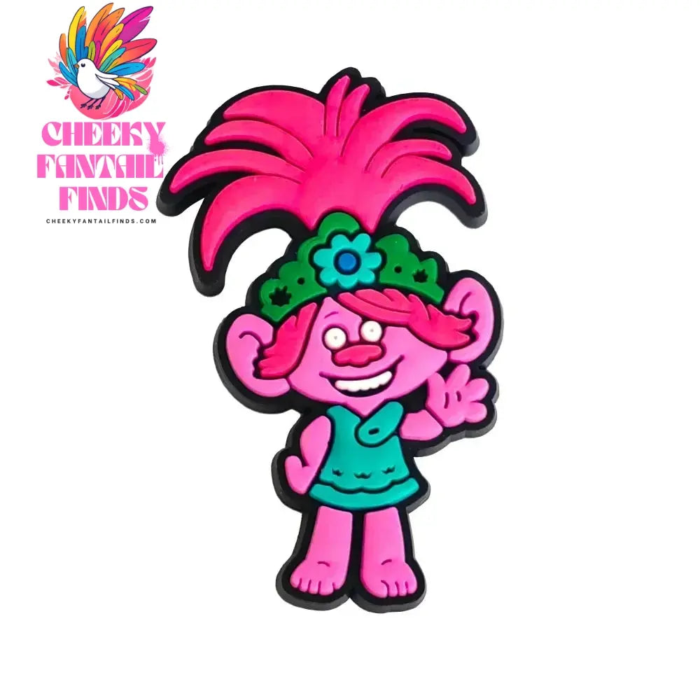 How Trolls Anime Shoe set accessories Buckle Accessories Melody Cartoon Shoe Decoration Charms Kids Christmas Gifts Cheeky Fantail Finds