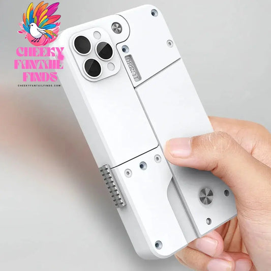 IC380 Foldable Phone Case Shape Pistol Creative Toy Bullet Gun with Bullet Adult Children Cute Case Model Phone Accessories Cheeky Fantail Finds