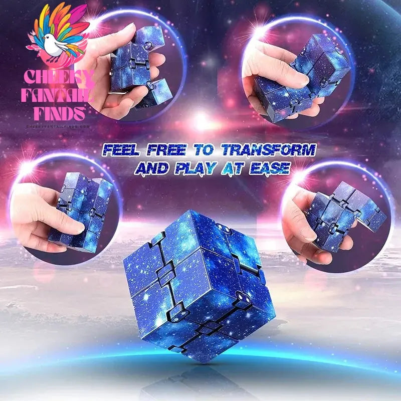 Infinity Cube Flip Adhd Toys Anxiety Toy Fingertips for Game Puzzle Antistress Magic Finger Fidget Autism Hand Gifts Children Cheeky Fantail Finds
