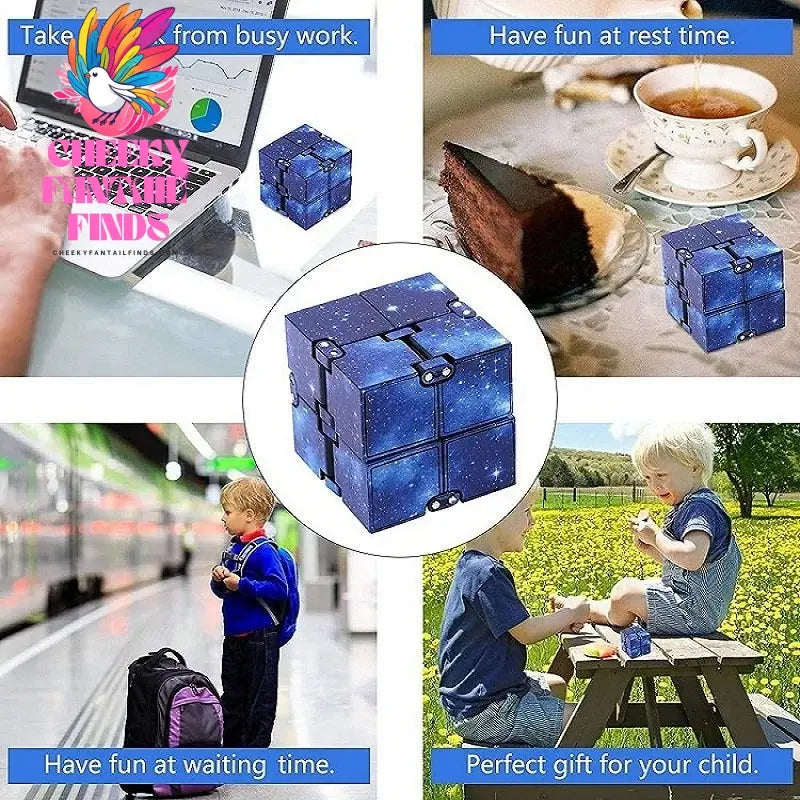 Infinity Cube Flip Adhd Toys Anxiety Toy Fingertips for Game Puzzle Antistress Magic Finger Fidget Autism Hand Gifts Children Cheeky Fantail Finds