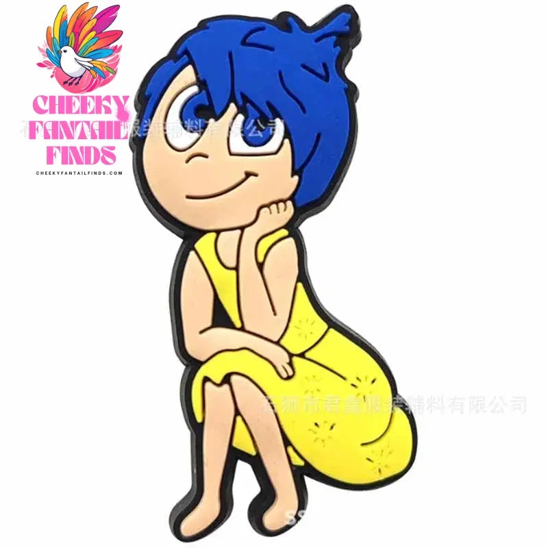 Inside Out Shoe Charms Cartoon Series Shoes Decoration Accessorie Buckle DIY Clogs Sandal Wristband Birthday Gifts - Cheeky Fantail Finds