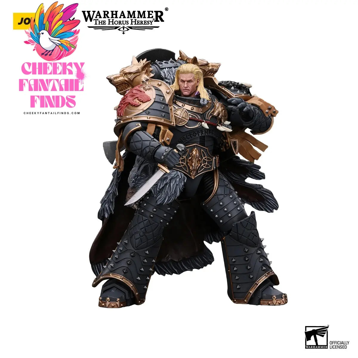 JOYTOY Warhammer 40k 1/18 Action Figures Anime 18cm Space Wolves Leman Russ Primarch of the VIth Legion Cheeky Fantail Finds