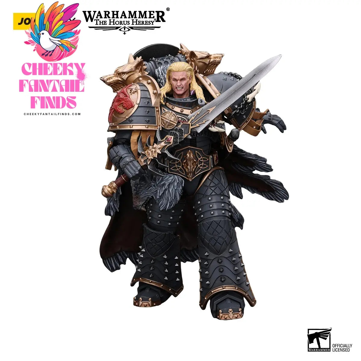 JOYTOY Warhammer 40k 1/18 Action Figures Anime 18cm Space Wolves Leman Russ Primarch of the VIth Legion Cheeky Fantail Finds