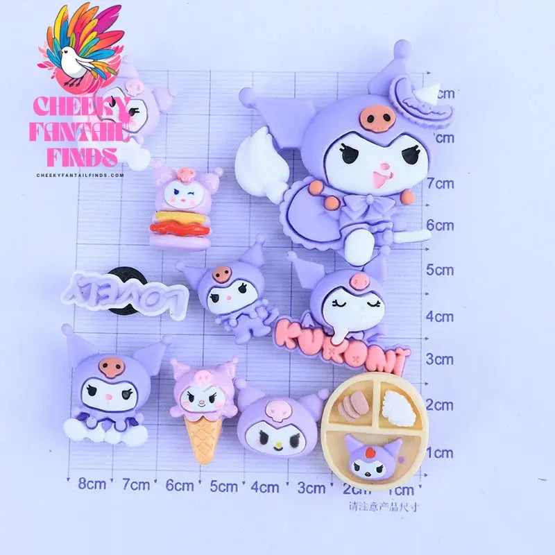 Kitty Shoe Accessories Cinnamon Dog Dog Melody Anime ShoeFlower Shoe Buckle Children's Gifts Cheeky Fantail Finds