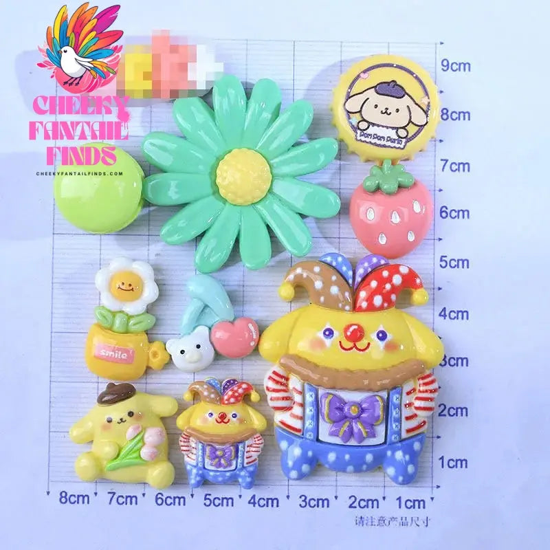 Kitty Shoe Accessories Cinnamon Dog Dog Melody Anime ShoeFlower Shoe Buckle Children's Gifts Cheeky Fantail Finds